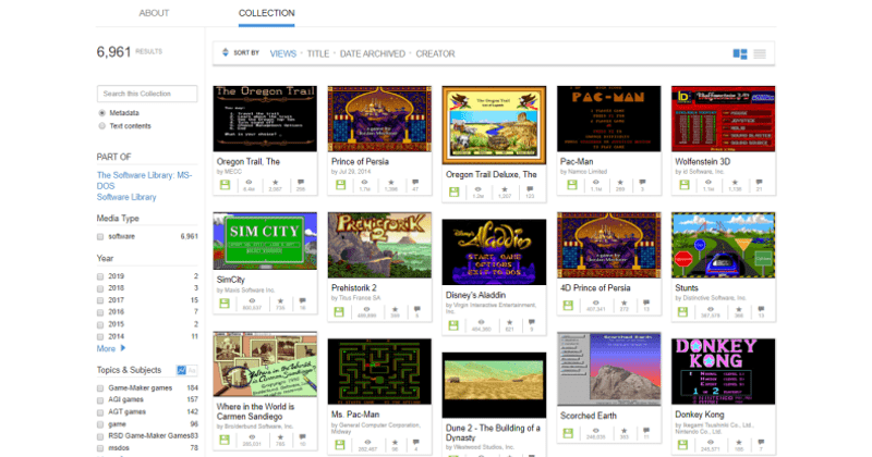 En The Internet Archive la web donde podrás encontrar hasta 7000 juegos gratis de MS-DOS